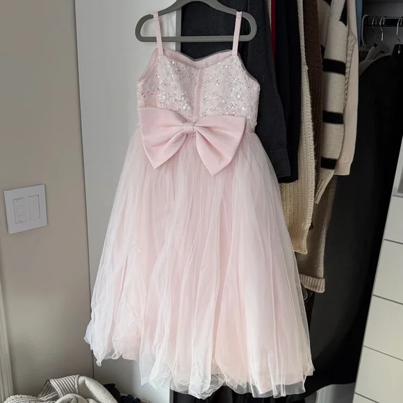 strapless open back dress Princess Daliana 3D Floral Lace Full Length Dress Y24199 12 Months / White